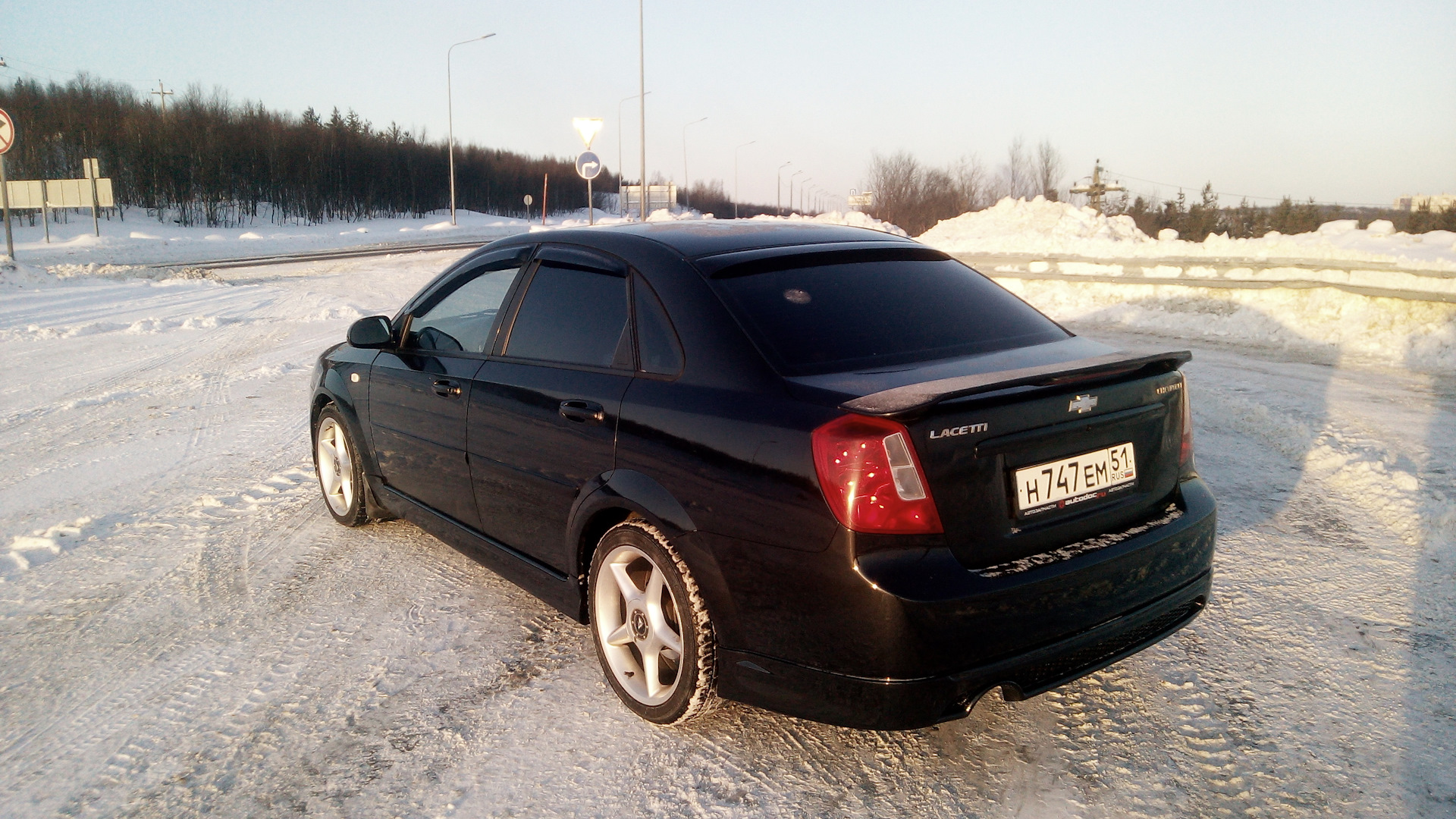 Chevrolet Lacetti седан черный тюнинг