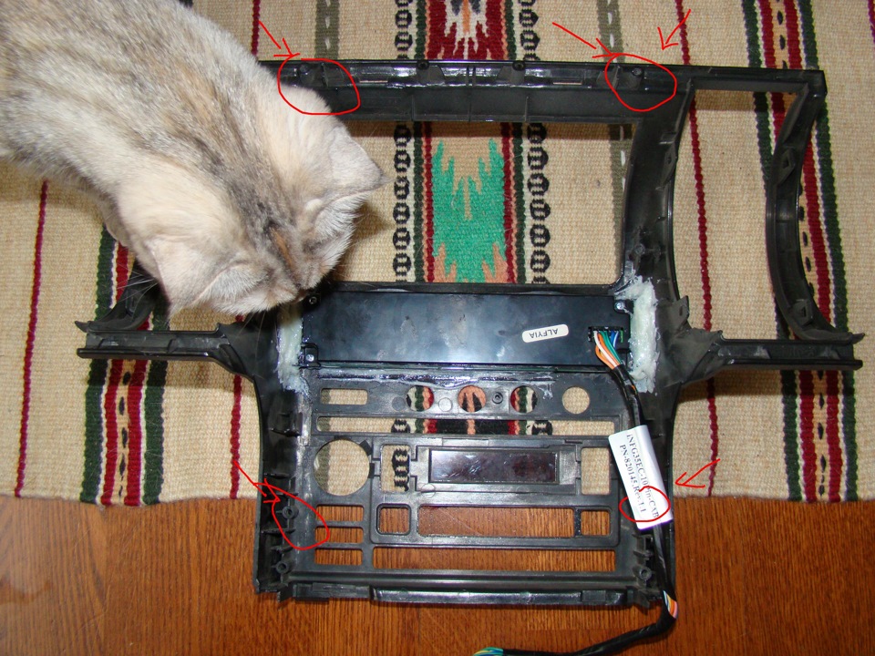 рамка 2din и Prology MDN-2640T — Nissan Skyline (V35), 2,5 л, 2003 года ...