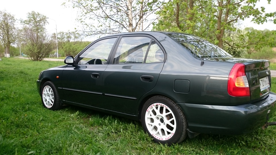 пружины h.r +каяба excel-g — Hyundai Accent (2G), 1,5 л, 2010 года ...