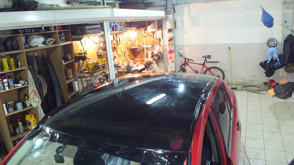 Запись #30: Оклейка крыши в черный глянец — Nissan Tiida (1G), 1,6 л ...