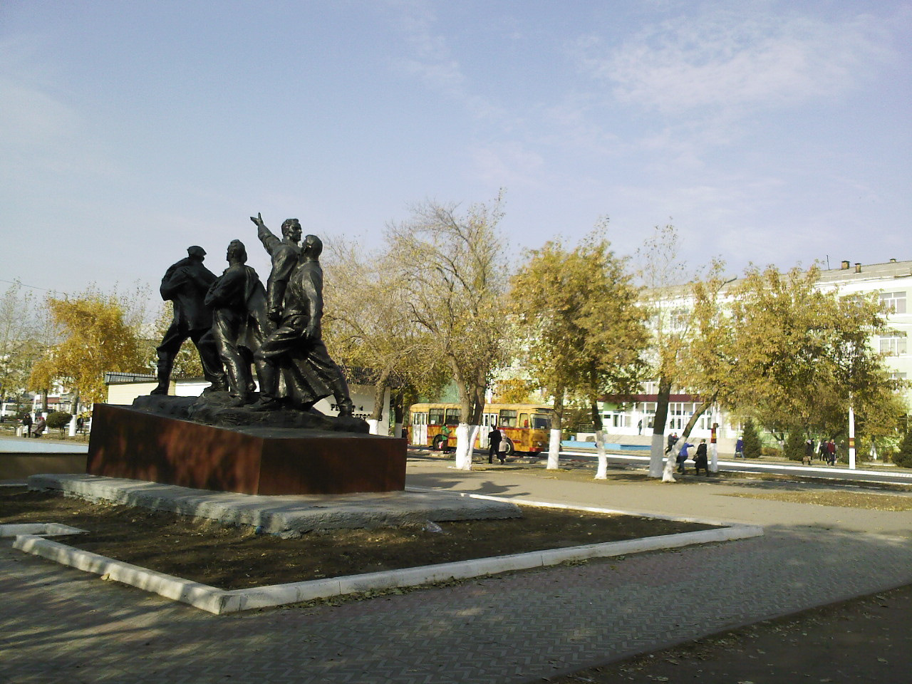 Площадь города Рудный Казахстан