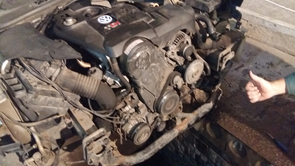 Замена ремня ГРМ в двигателе 1.9TDI VW Passat B5, видео