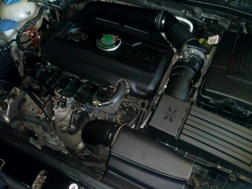 В конце натер подкапотку салом) — Skoda Octavia A5 Mk2