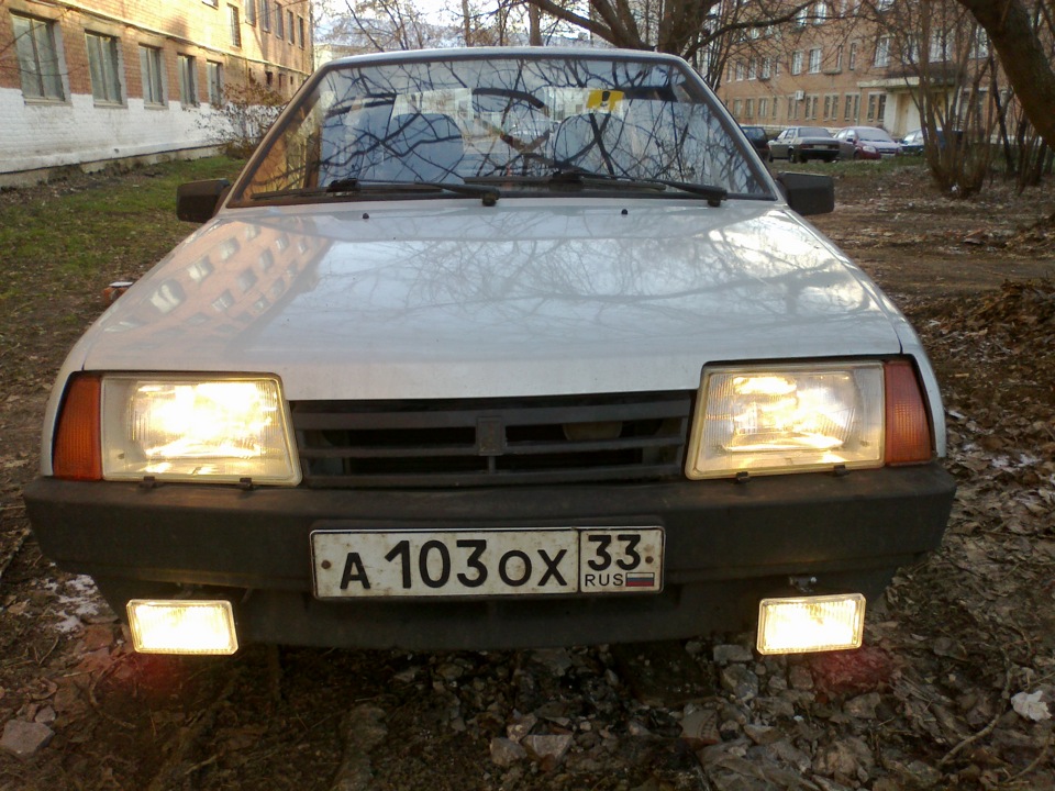 Подключение противотуманок и замена масла — Lada 21099, 1,5 л, 1998 ...