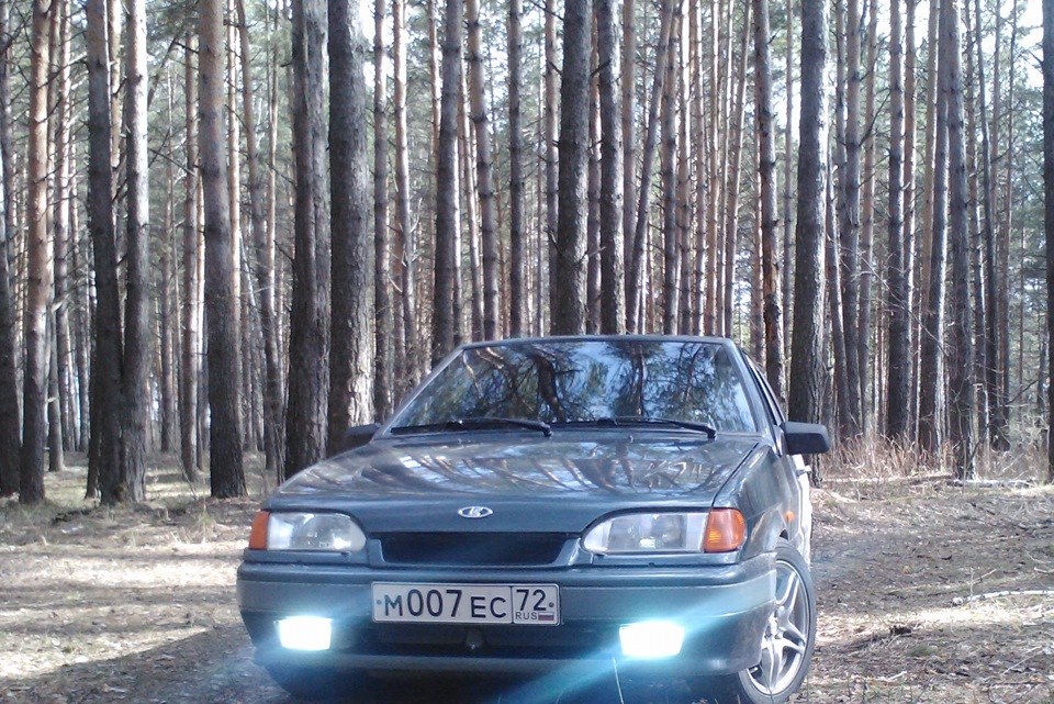 Поставил диски и за одно ксенон в птф 6000k — Lada 2114, 1,5 л, 2006 ...