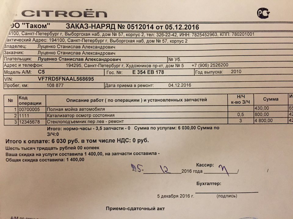 Пса металлолом образец заполнения