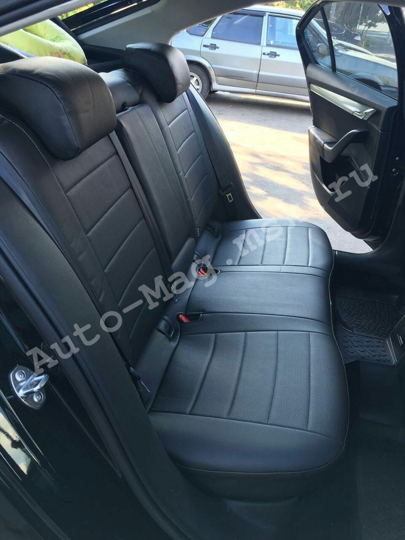 Чехлы для Шкоды Октавии А7 Элеганс из экокожи от Автопилот — Auto-mag ...