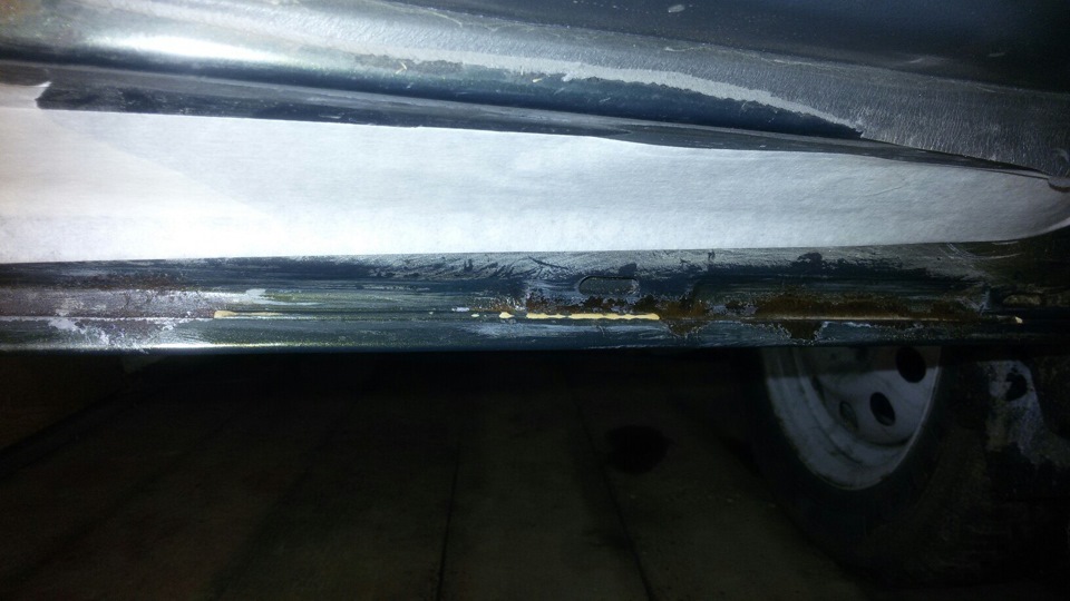 Зачистка и обработка дверей от ржавчины — Lada 21124, 1,6 л, 2006 года ...