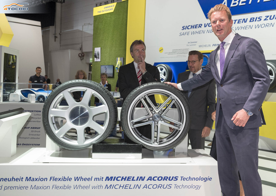 Гибкие колесные диски от Michelin и Maxion Wheels не боятся выбоин и ...