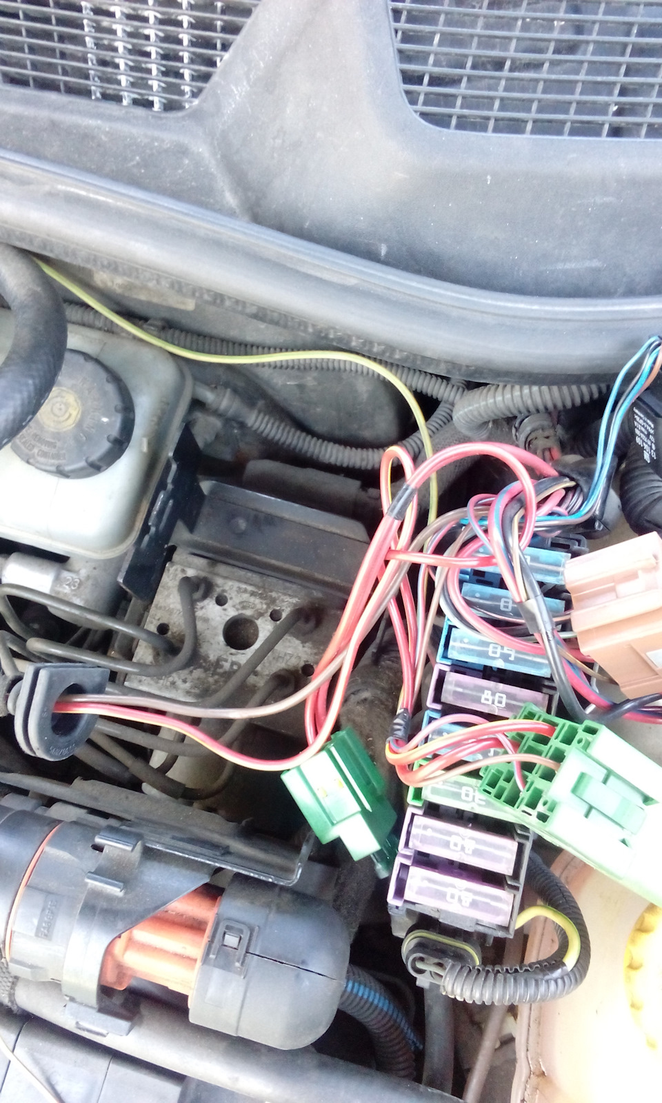 Решетка Ирмшер, кнопка отключения ТС, колпачки на болты колес. — Opel ...