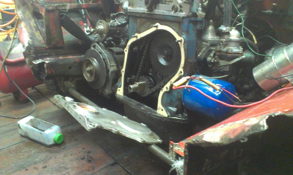 4] [08.03.2015] [Замена сальника на маховике.]. — Lada 21013, 1,2 л ...