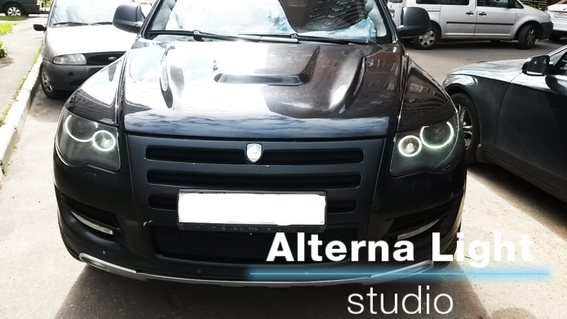 Volkswagen Touareg — Тюнинг фар — Alterna Light Studio на DRIVE2