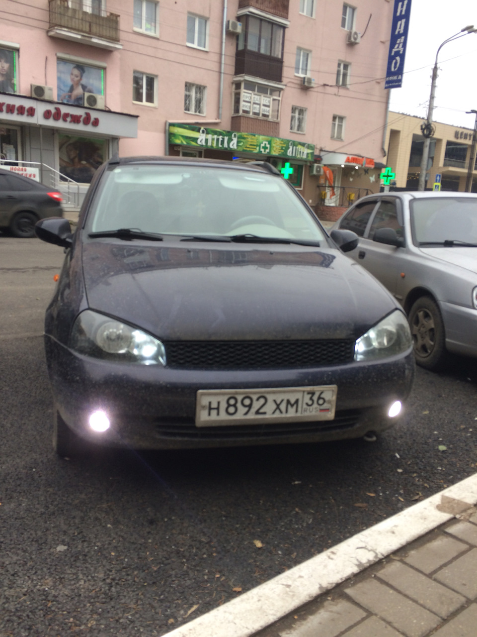 ПТФ — Lada Калина хэтчбек, 1,4 л, 2009 года | аксессуары | DRIVE2