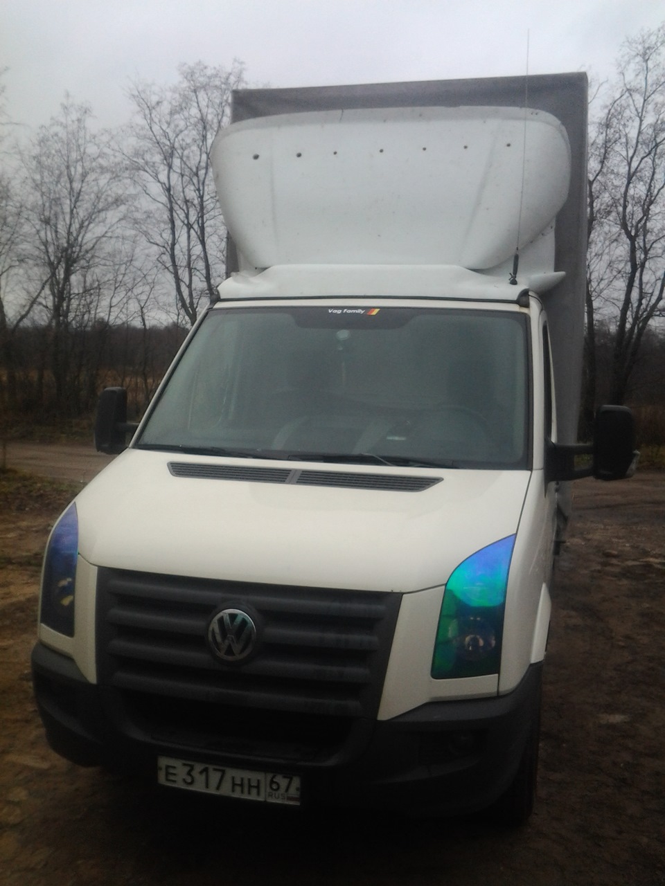 бронь пленка на фары — Volkswagen Crafter (1G), 2,5 л, 2009 года ...
