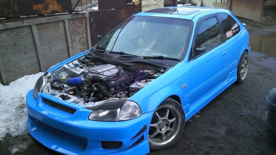 Honda Civic eg6 дрифт