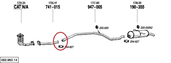 Схема выхлопной системы пежо 206