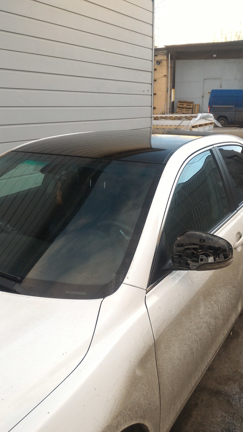 Черная глянцевая крыша — Toyota Camry (XV40), 2,4 л, 2011 года ...