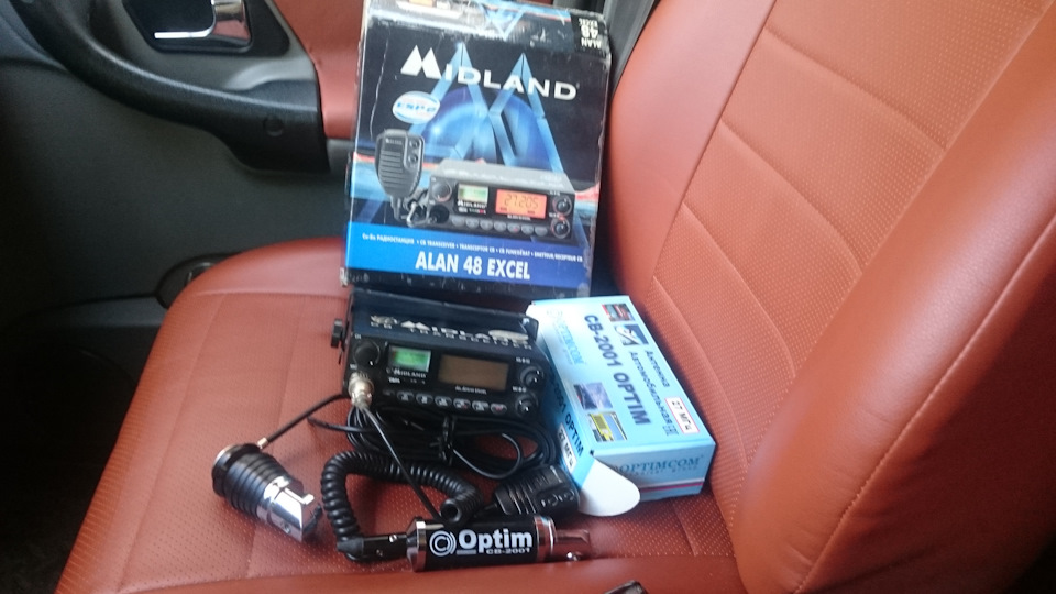 Радиосвязь. Alan 48 Excel + Optim CB-2001 — УАЗ Patriot, 2,3 л, 2008 ...