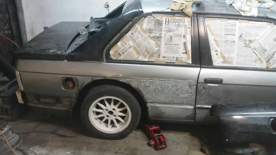 Раскатка крыльев под ( M-TEX 1) — BMW M3 Coupe (E30), 2 л, 1991 года ...