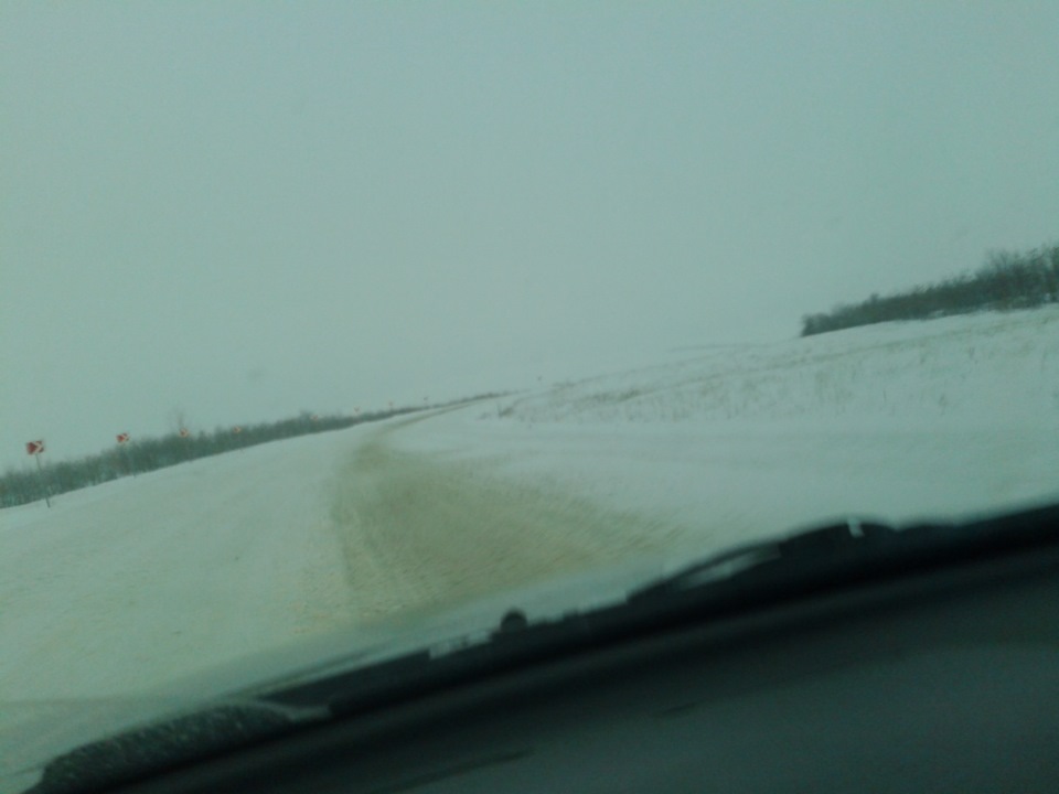 Трасса Оренбург- Самара после снегопада — Daewoo Nexia, 1,5 л, 2007 ...