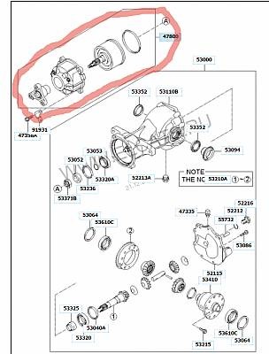 Передний мост хендай терракан схема