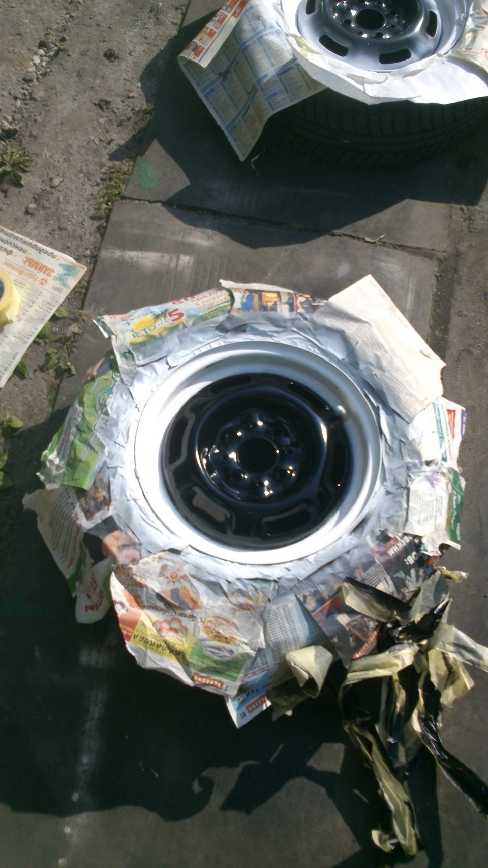 Красим штампы в два цвета — Lada 21099, 1,5 л, 2001 года | колёсные ...