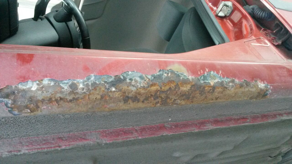 Замена фрагмента порога Форд Фиеста — DRIVE2