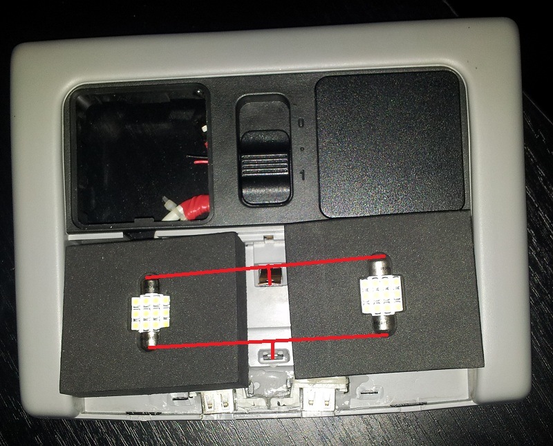 не включается освещение салона