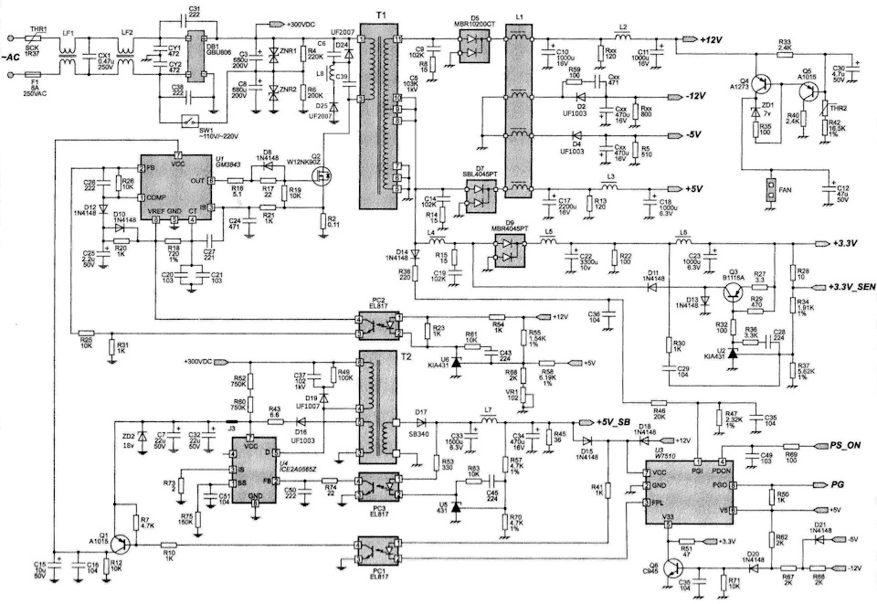 Лабораторный блок питания из ATX БП