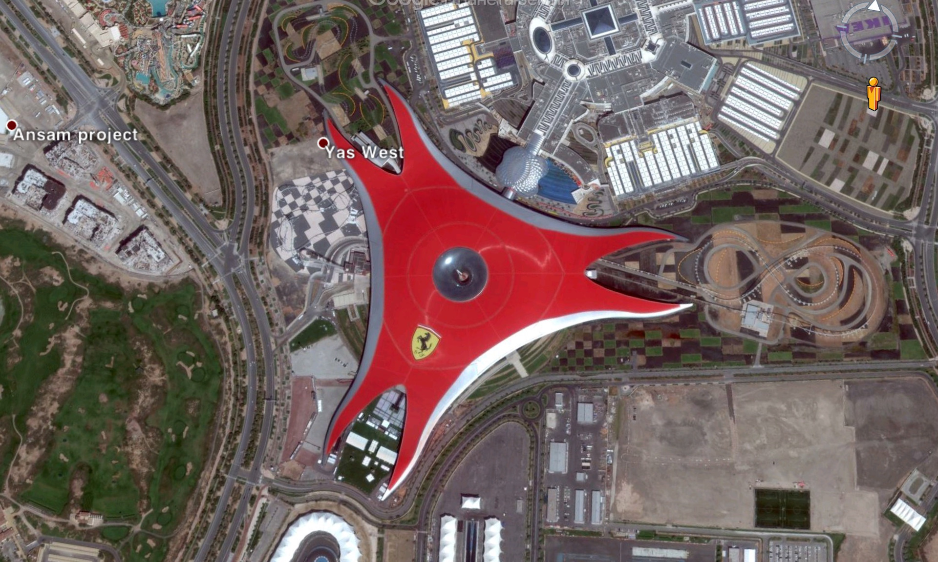 Карта ferrari world