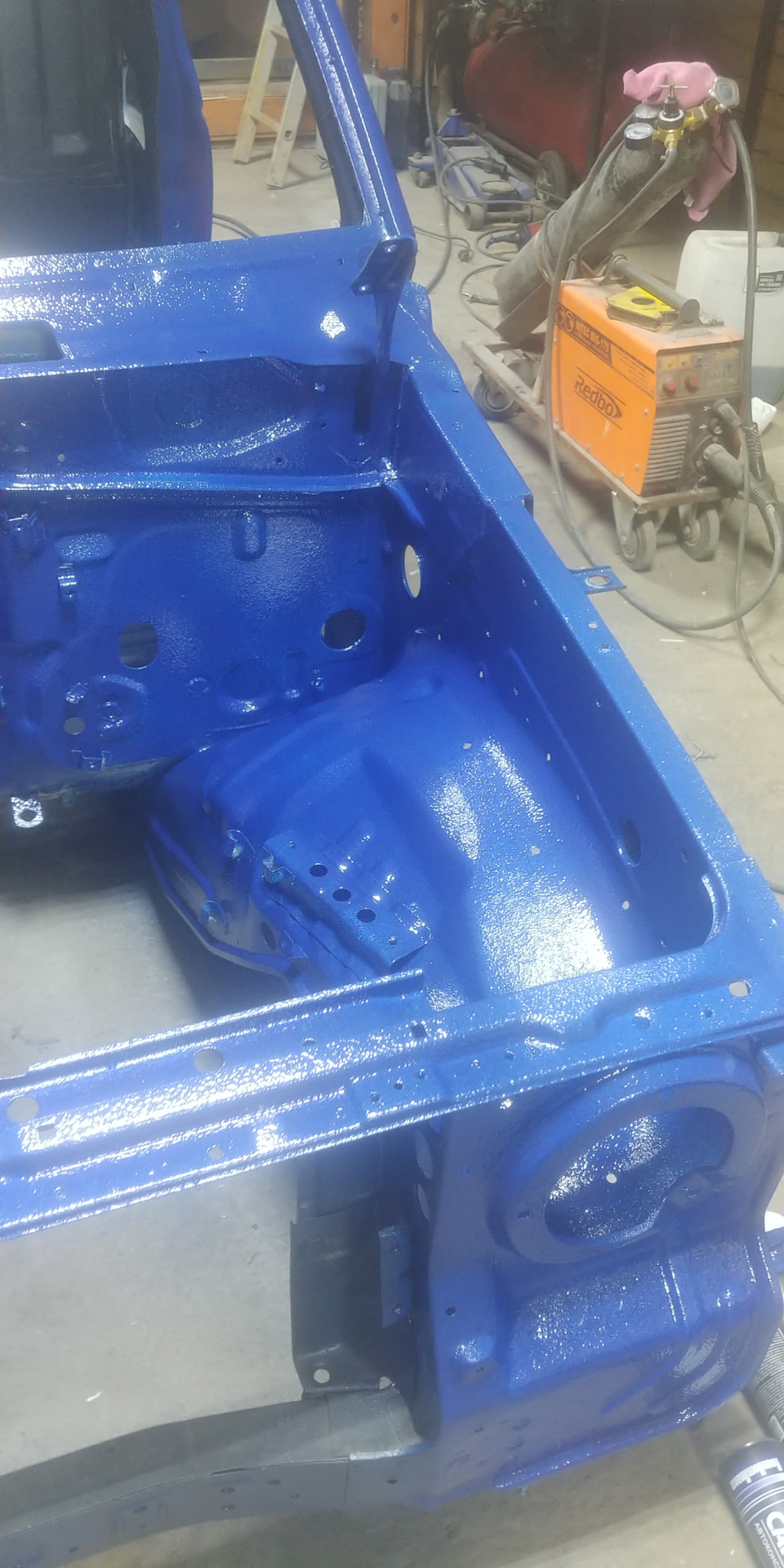 Покраска кузова раптором. — Mitsubishi Pajero (2G), 2,5 л, 1994 года ...