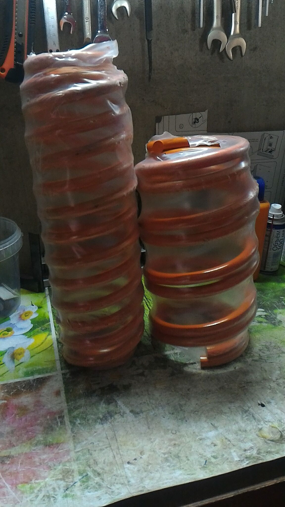 в цвете оранж — передок 13,5 * 250мм, задок 12,5 * 335мм — Skoda Octavia A7 Mk3