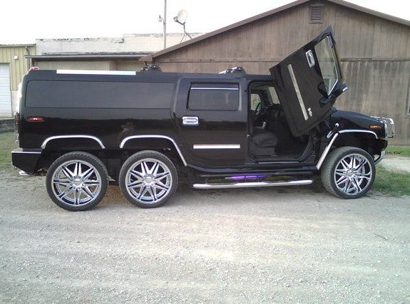 Hummer h2 шестиколесный