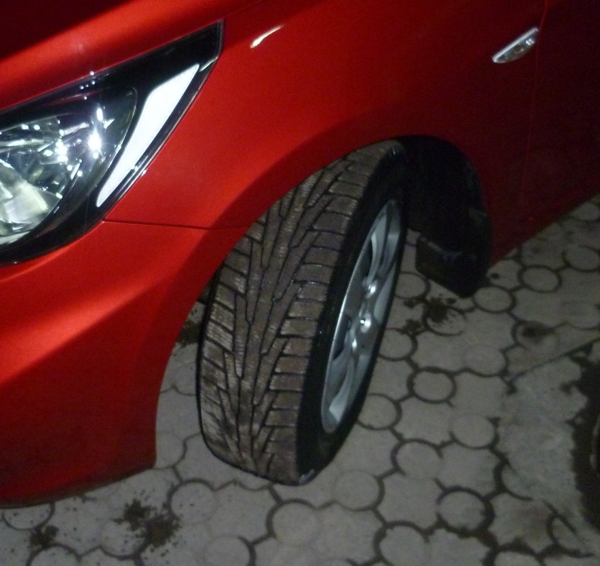 Зимняя резина — Hyundai Solaris (1G), 1,4 л, 2012 года | шины | DRIVE2