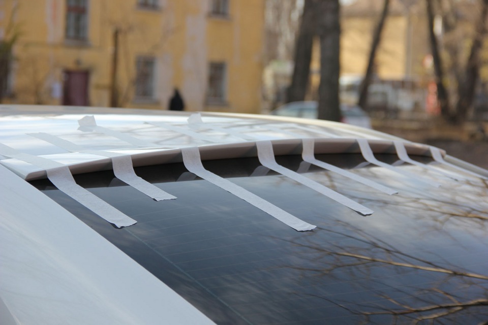 Установка спойлеров на стекло и багажник — Toyota Camry (XV50), 2,5 л ...