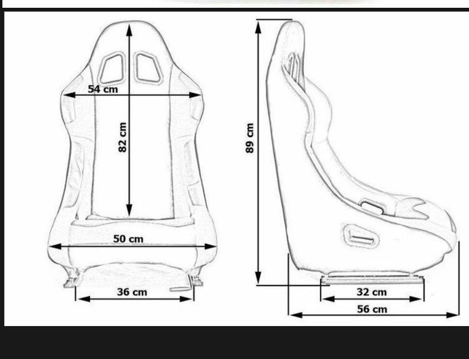 Автомобильное кресло размеры