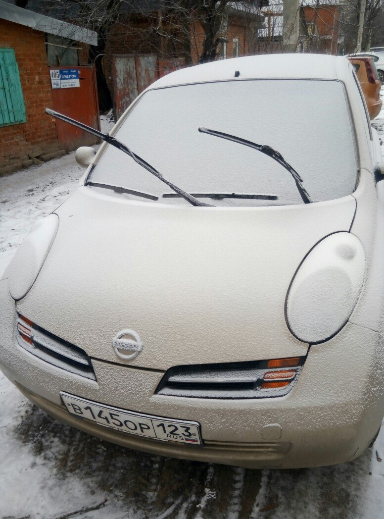 Замерзают стекла — Nissan Micra (K12), 1,2 л, 2003 года | наблюдение |  DRIVE2