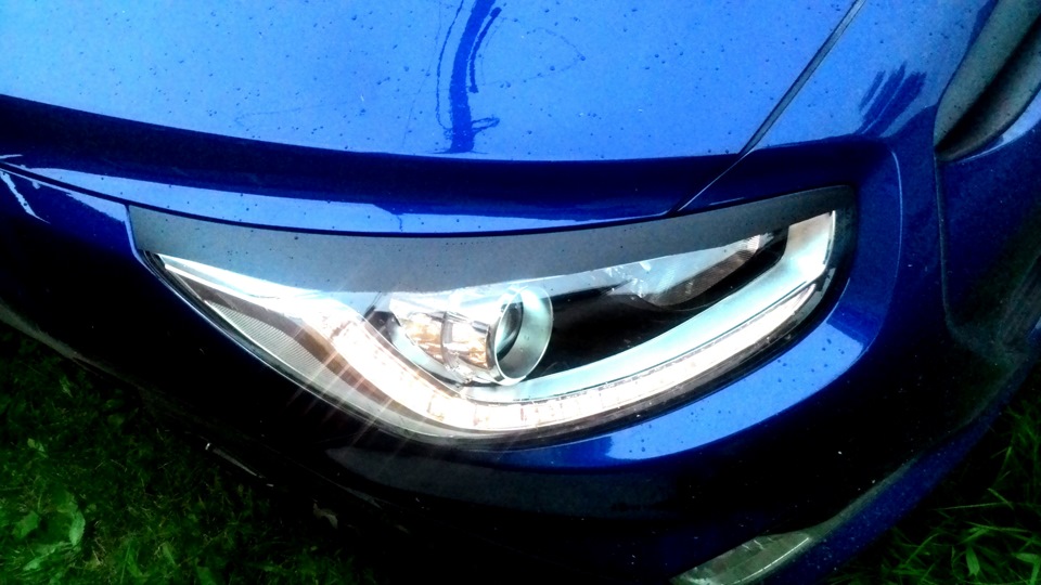 19.Реснички — Hyundai Solaris (1G), 1,6 л, 2013 года | тюнинг | DRIVE2