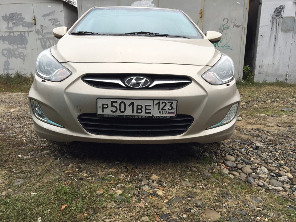 Пленка на фары — Hyundai Solaris (1G), 1,6 л, 2012 года | стайлинг | DRIVE2