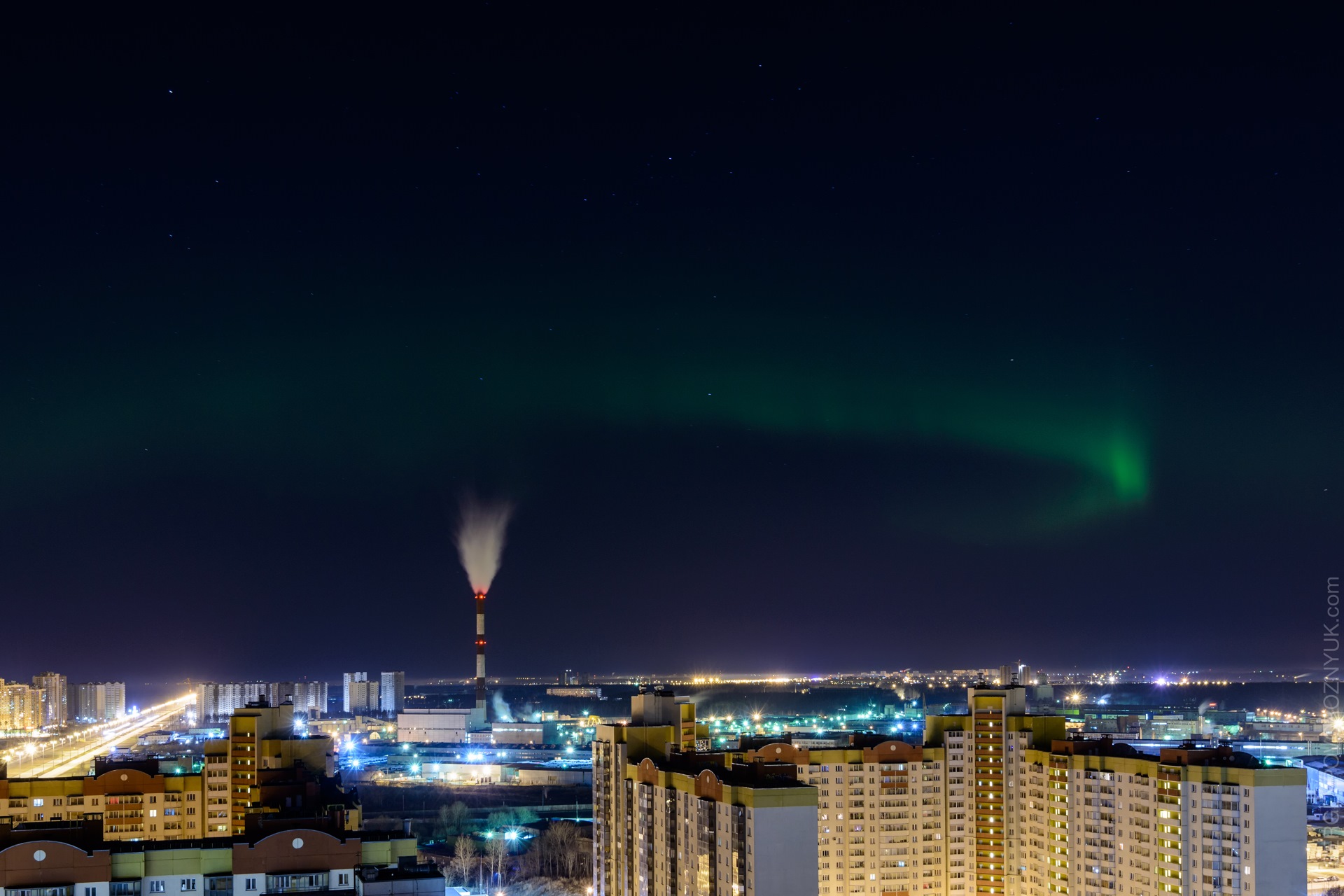 москва северное сияние