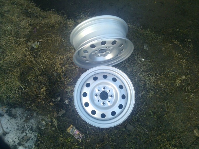 Красим 14 штампы в снежку металлик. — Lada 2109, 1,5 л, 1998 года ...