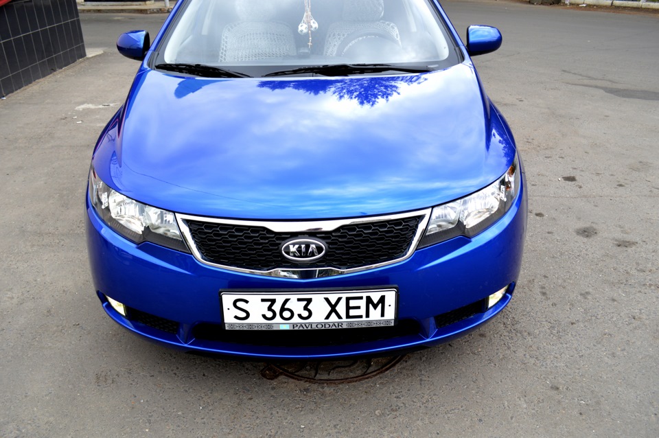 Установка ПТФ+ксенон и галоген в ближний. — KIA Cerato (2G), 1,6 л ...