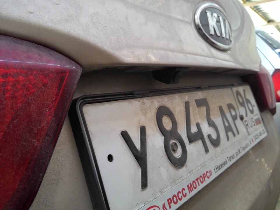 Камера заднего вида — KIA Rio (3G), 1,6 л, 2012 года | просто так | DRIVE2