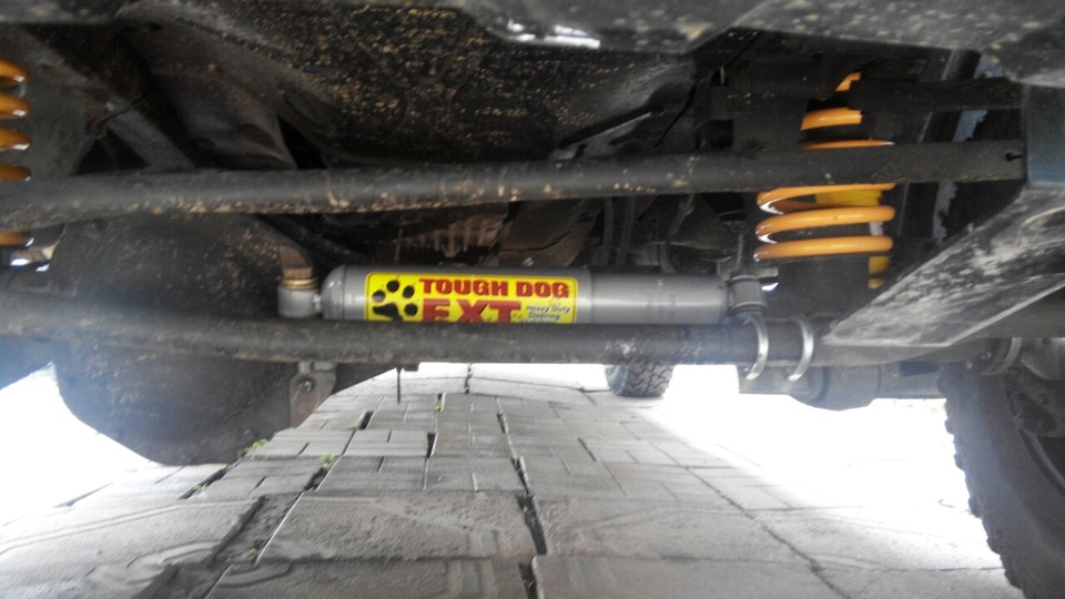 Демпфер Tough Tog, протяжка шкворней — УАЗ Patriot, 2,7 л, 2015 года ...