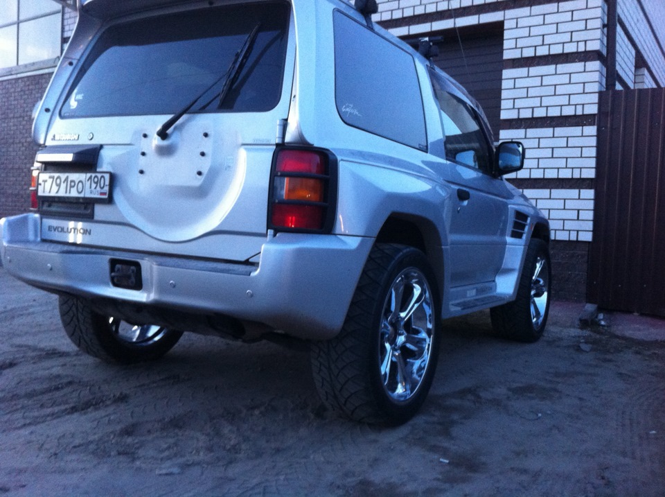 Установка летних колес — Mitsubishi Pajero Evolution, 4 л, 1998 года ...