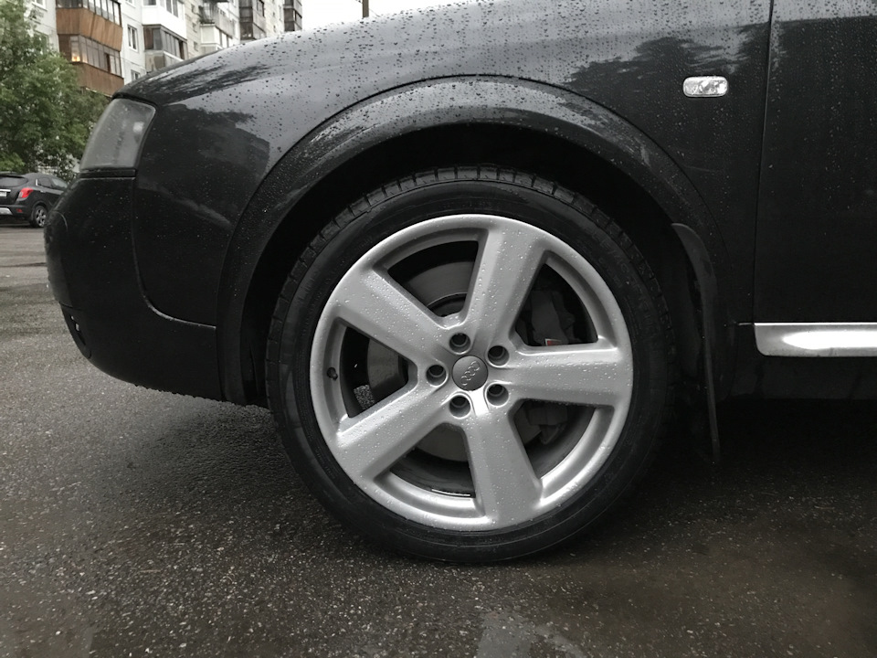 Все не было времени поставить на авто — второе положение пневмы 👌Передняя ось 😉 — Audi Allroad (C5)