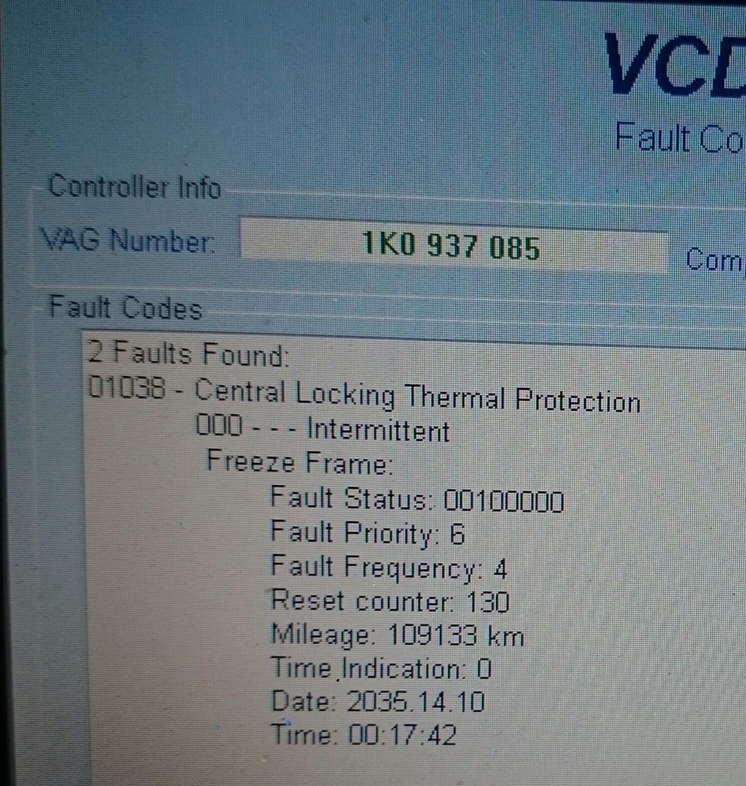 vag fault code 01502