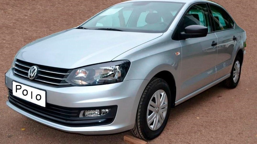 Volkswagen Polo белый металлик