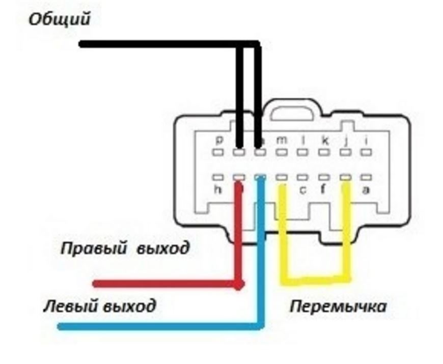 Схема подключения аукс