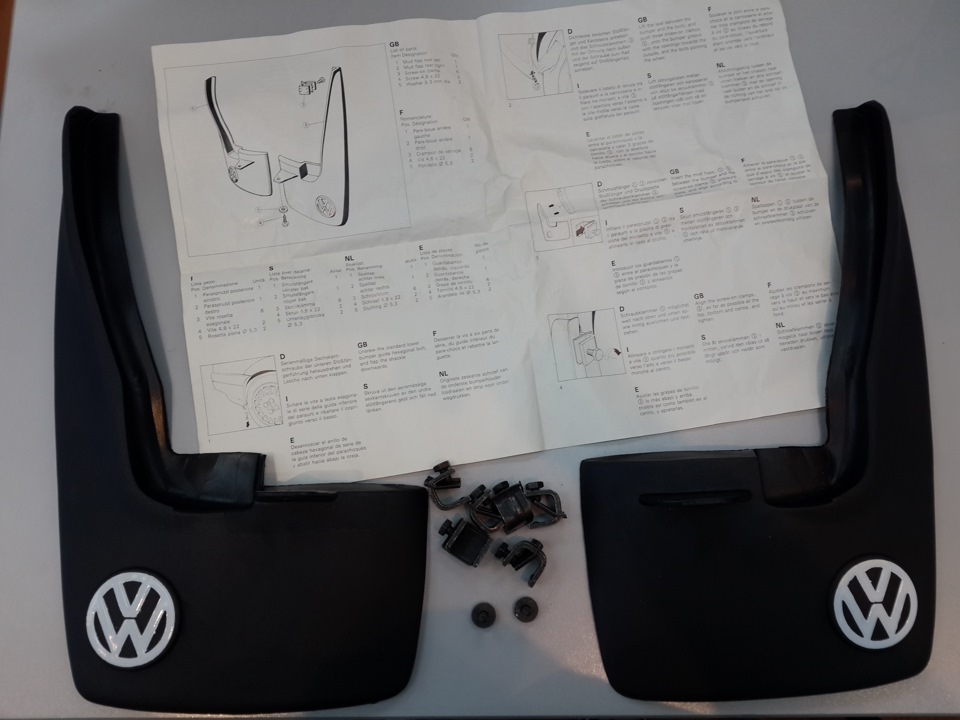 Брызговики — Volkswagen Passat B3, 2 л, 1991 года | аксессуары | DRIVE2